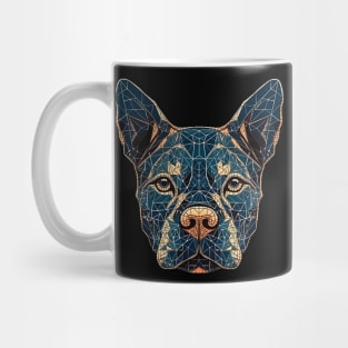 Geometric dog Mug